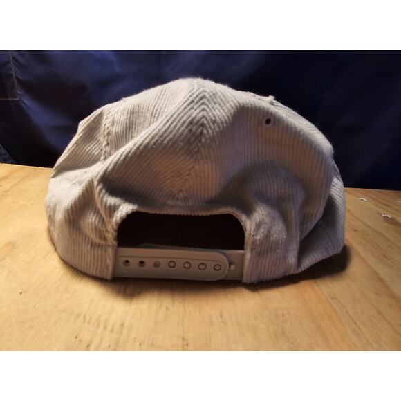 Vintage Winchester Tall Fescue Grey Adjustable Hat Embroidered Used Corduroy - Picture 3 of 6